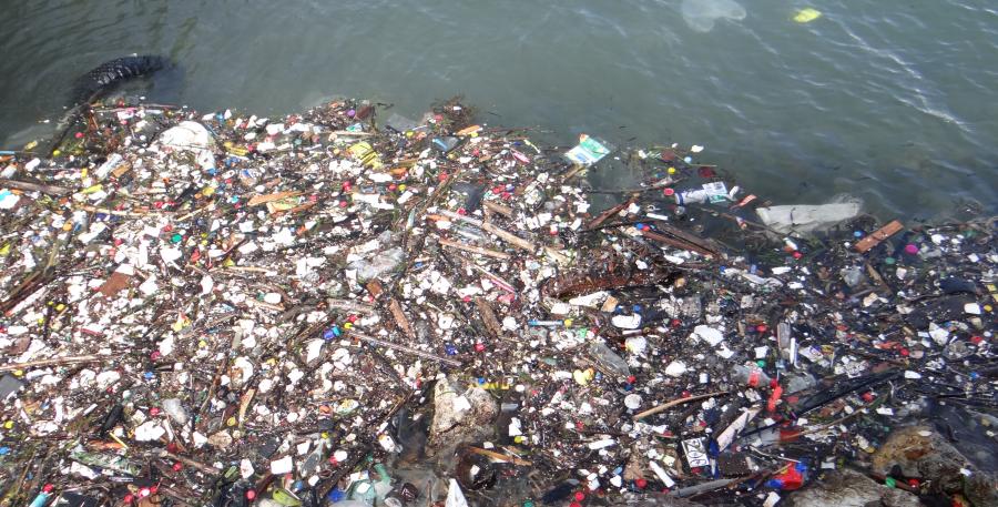 Photo of plastic marine waste
